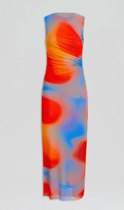Scanlan Theodore - Italian Watercolour Dress in Red for rent on The Volte - image 2