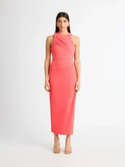 Sheike Portland Midi Dress Peach for rent on The Volte - image 1