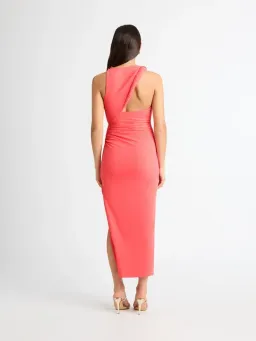 Sheike Portland Midi Dress Peach for rent on The Volte - image 2