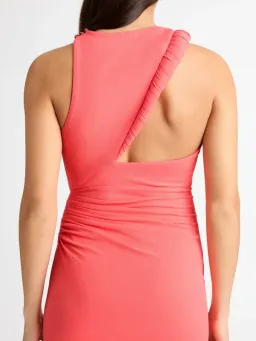 Sheike Portland Midi Dress Peach for rent on The Volte - image 3
