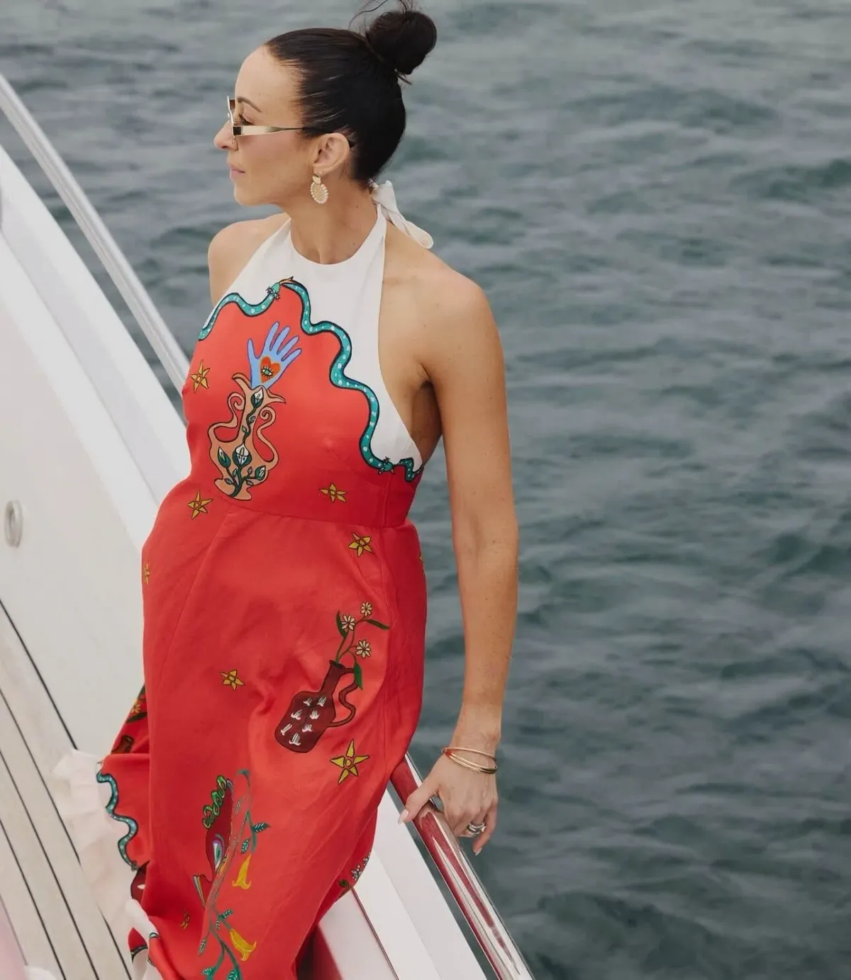 Alemais Rose Halter Dress Size 14 - Image 4
