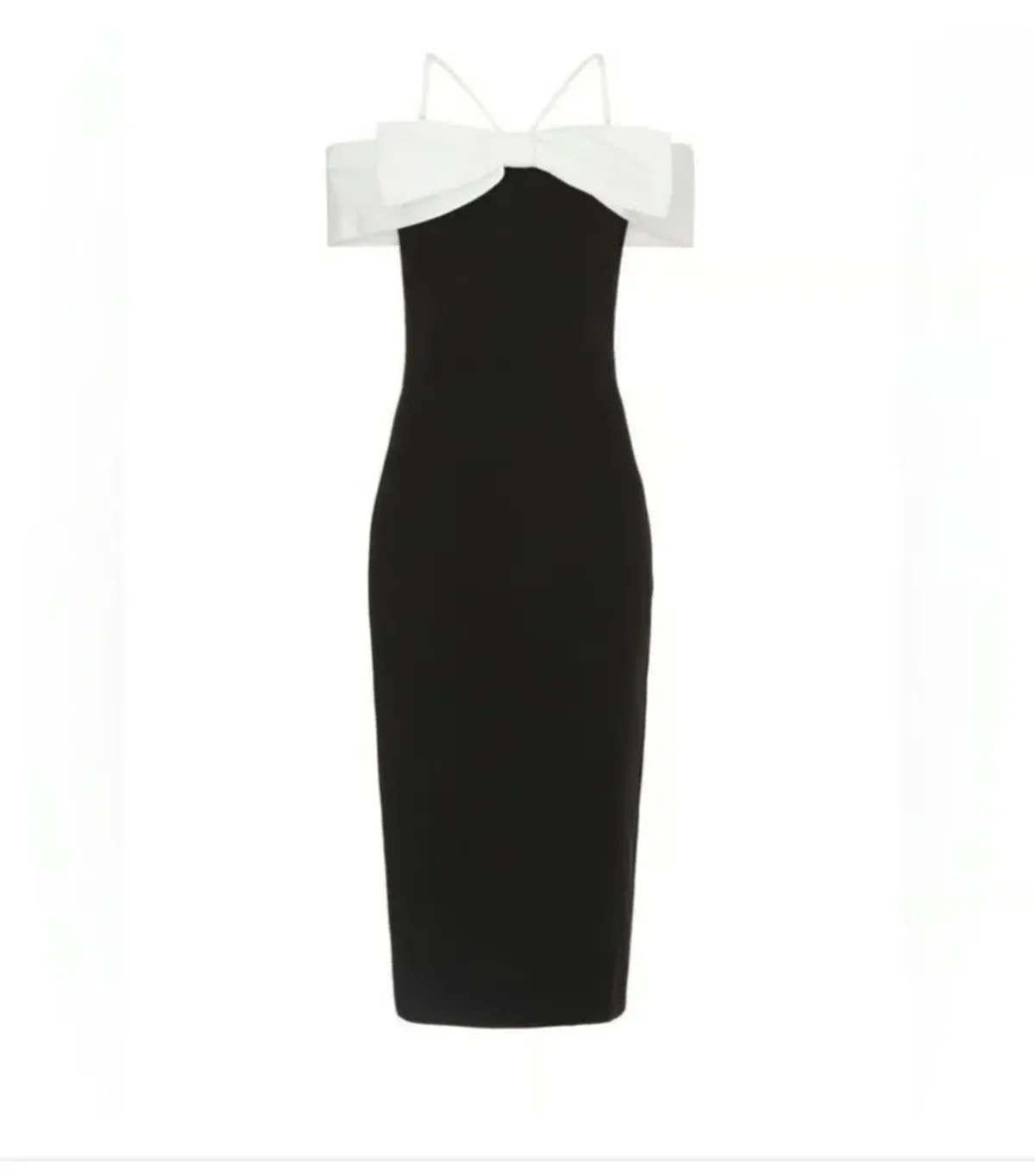 Rebecca Vallance Hepburn Midi Black/White Size 16 - Image 5