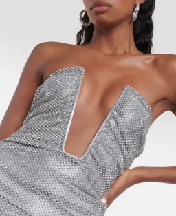 GIUSEPPE DI MORABITO Embellished bustier mesh gown for rent on The Volte - image 4