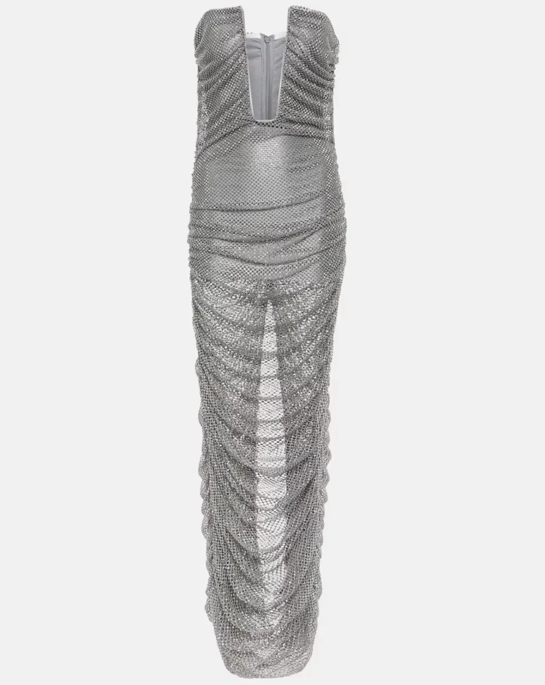 GIUSEPPE DI MORABITO Embellished bustier mesh gown for rent on The Volte - main image