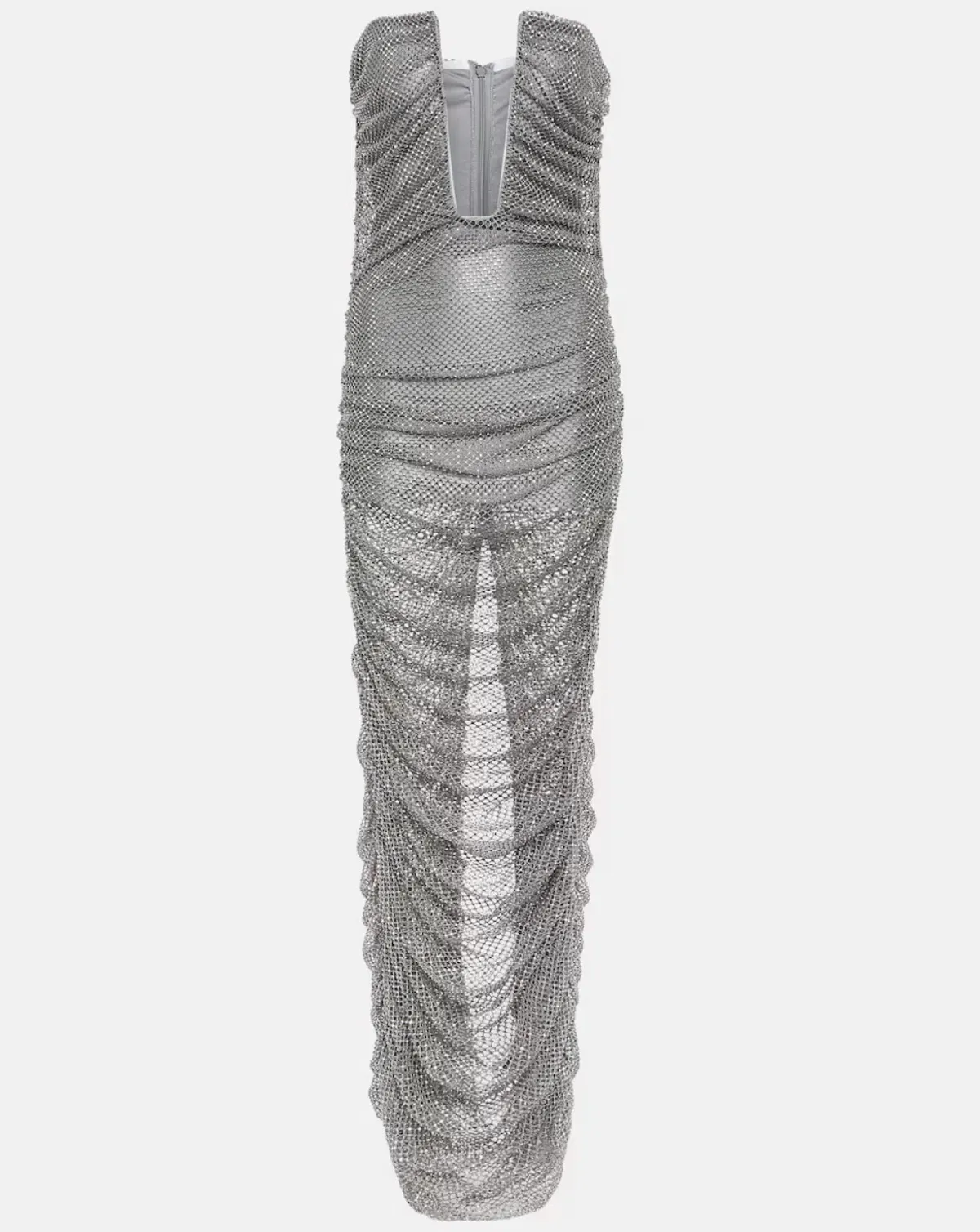 GIUSEPPE DI MORABITO Embellished bustier mesh gown - Image 6