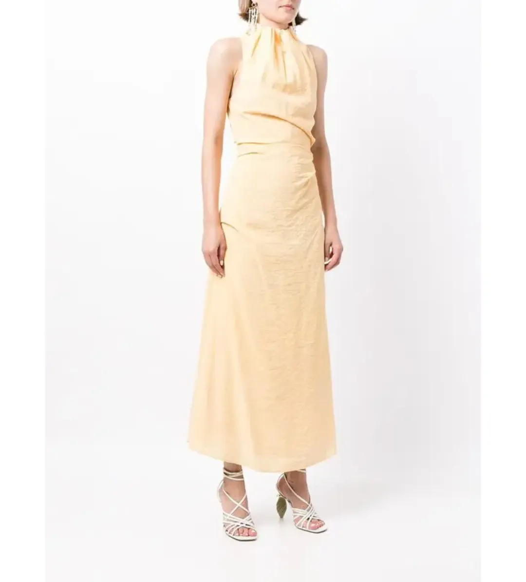 Rachel Gilbert Archie Sleeveless Dress in Yellow Size 4/AU14 for rent on The Volte - main image