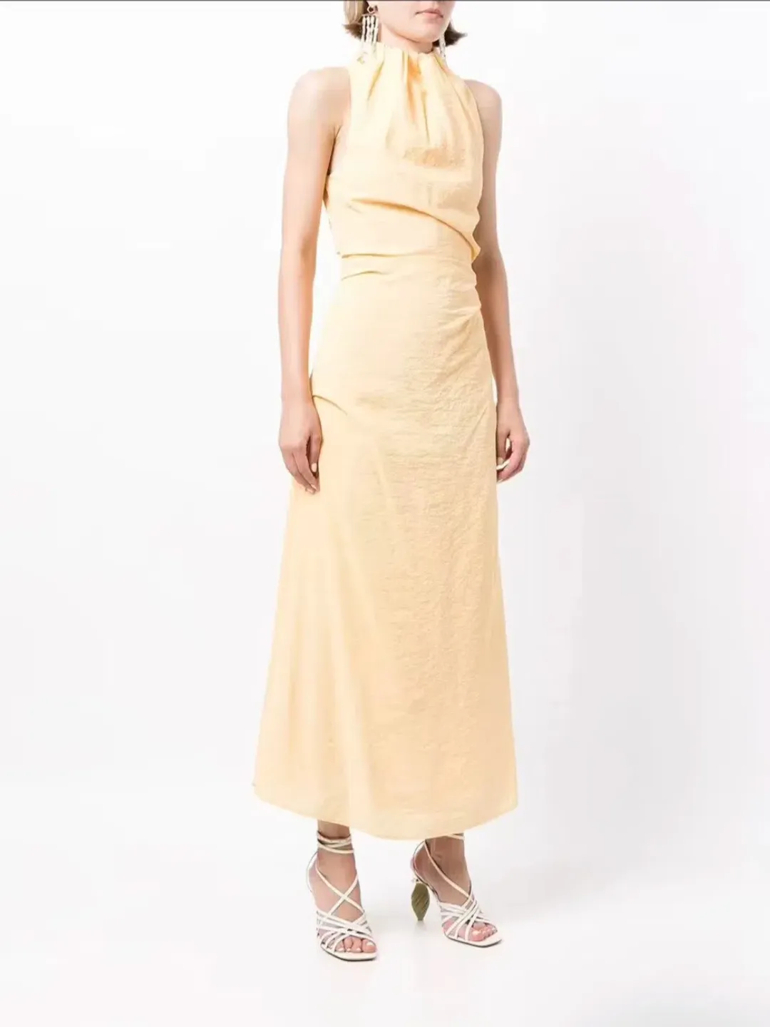 Rachel Gilbert Archie Maxi Dress Yellow Size 4/ AU 14 for rent on The Volte - main image