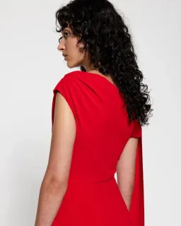 Solace London Irena Maxi Gown/Dress in Red AU12 for rent on The Volte - image 4