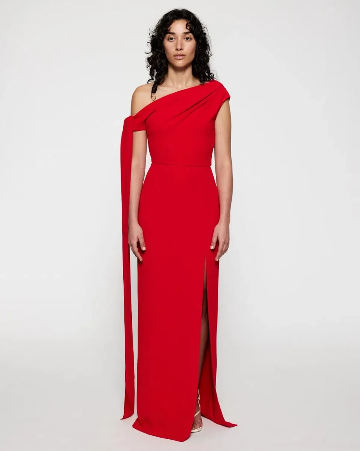 Solace London Irena Maxi Gown/Dress in Red AU12 - Image 1
