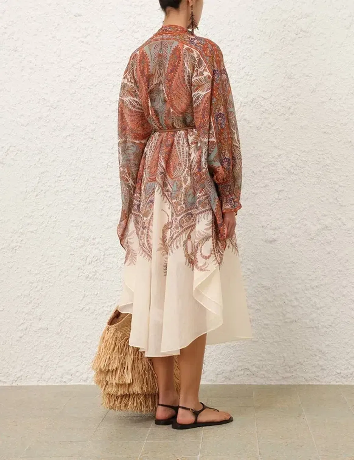 Zimmermann Rhiannon Tie Neck Midi Dress Size 4/ AU16 - Image 2