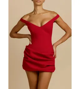 Arcina Ori Avery Mini Dress Red Size L/AU 12 for rent on The Volte - image 4