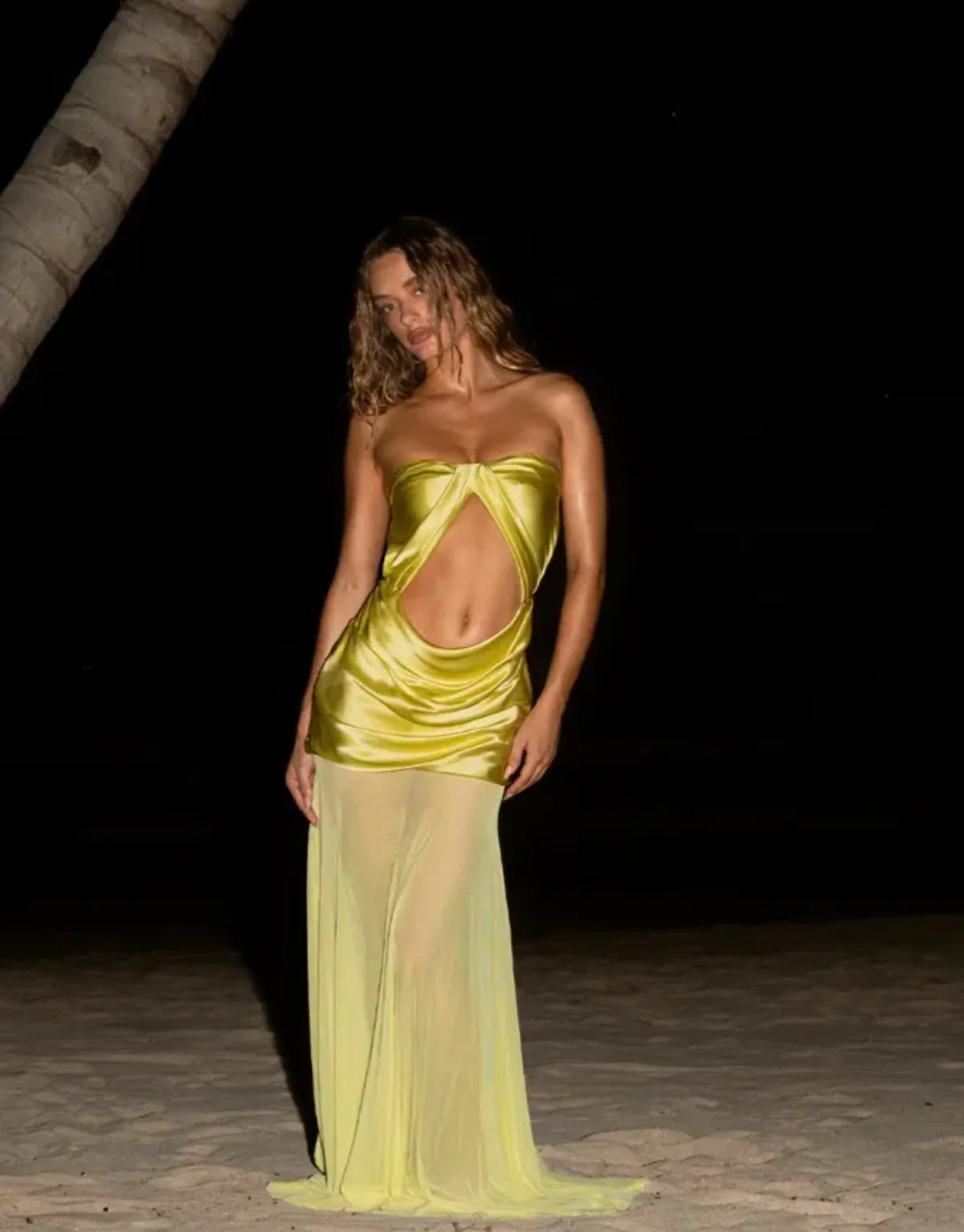 Julietta Dress - Chartreuse - Image 1