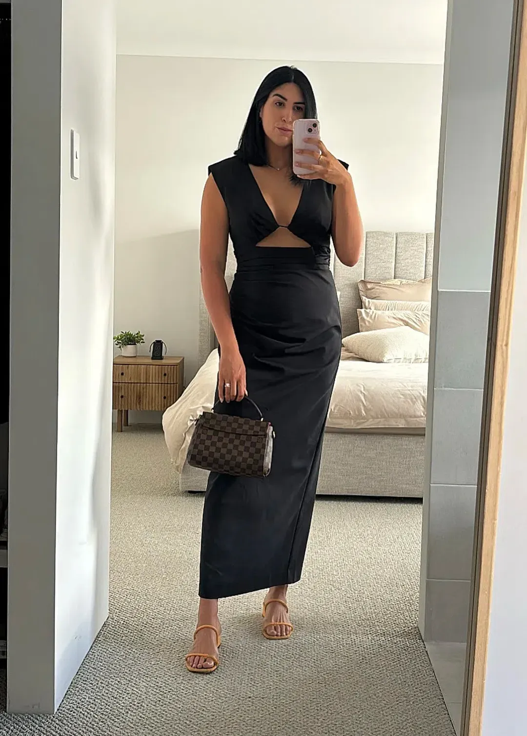 Shona Joy Lani Plunge Maxi black size 14 for rent on The Volte - main image