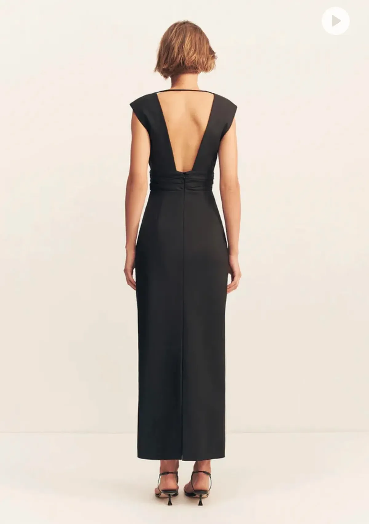 Shona Joy Lani Plunge Maxi black size 14 - Image 2