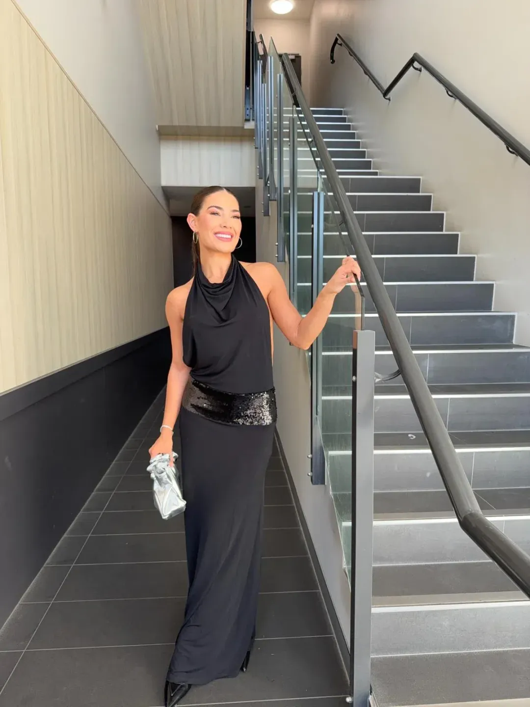 Ance Gria Adele Gown Black Size 6 for rent on The Volte - main image
