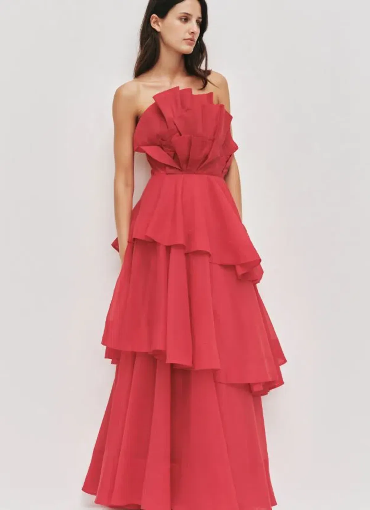 Aje Selestia Gown in Scarlet Red Size 6 - Image 4