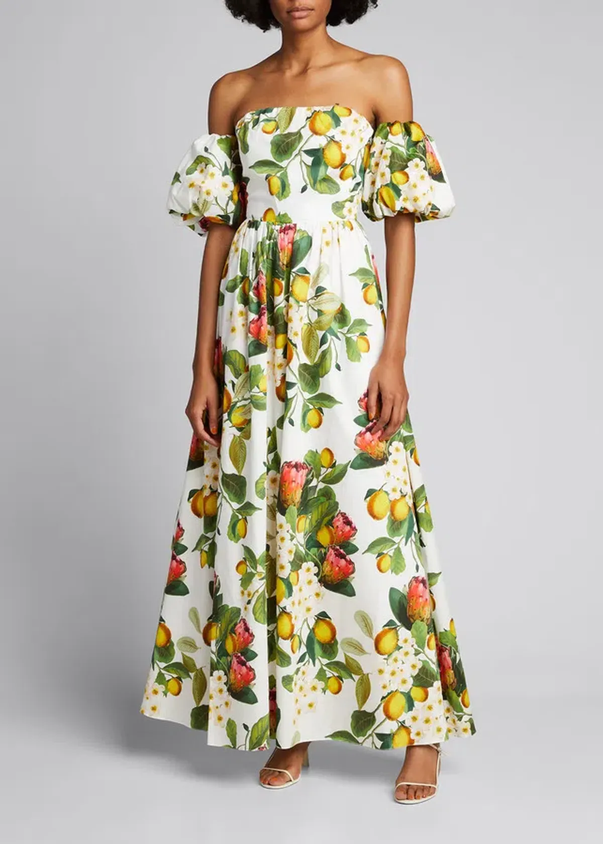 Borgo De Nor Juliet Off the Shoulder Maxi Dress Print Size 8 - Image 1