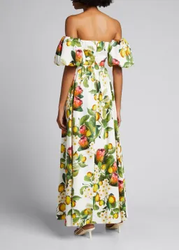 Borgo De Nor Juliet Off the Shoulder Maxi Dress Print Size 8 for rent on The Volte - image 2