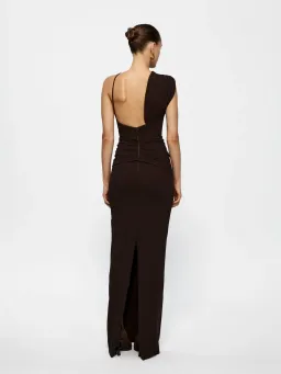 Effie Kats Greer Gown in Chocolate Brown Size 12 for rent on The Volte - image 4