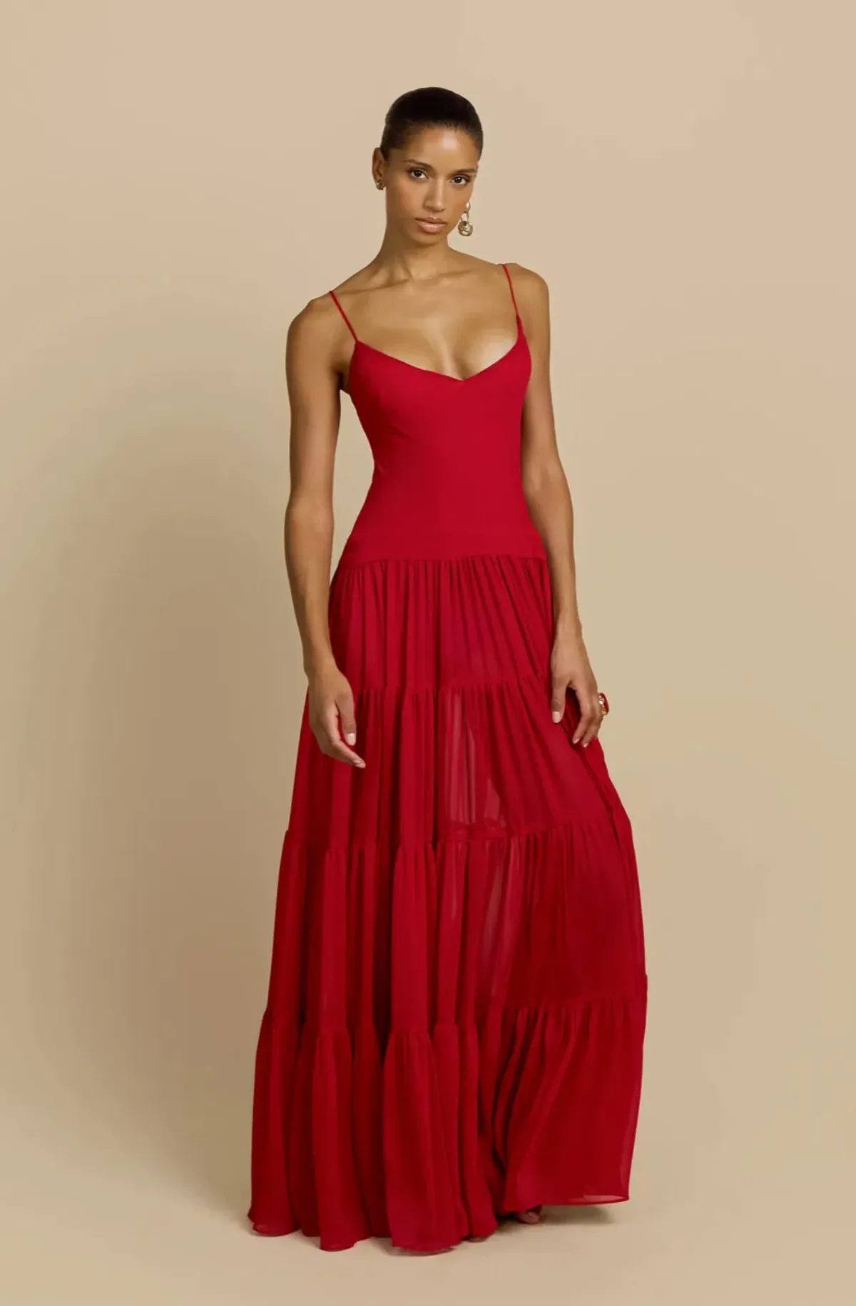 DELPHINA DRESS RED: Arcina Ori - Image 3