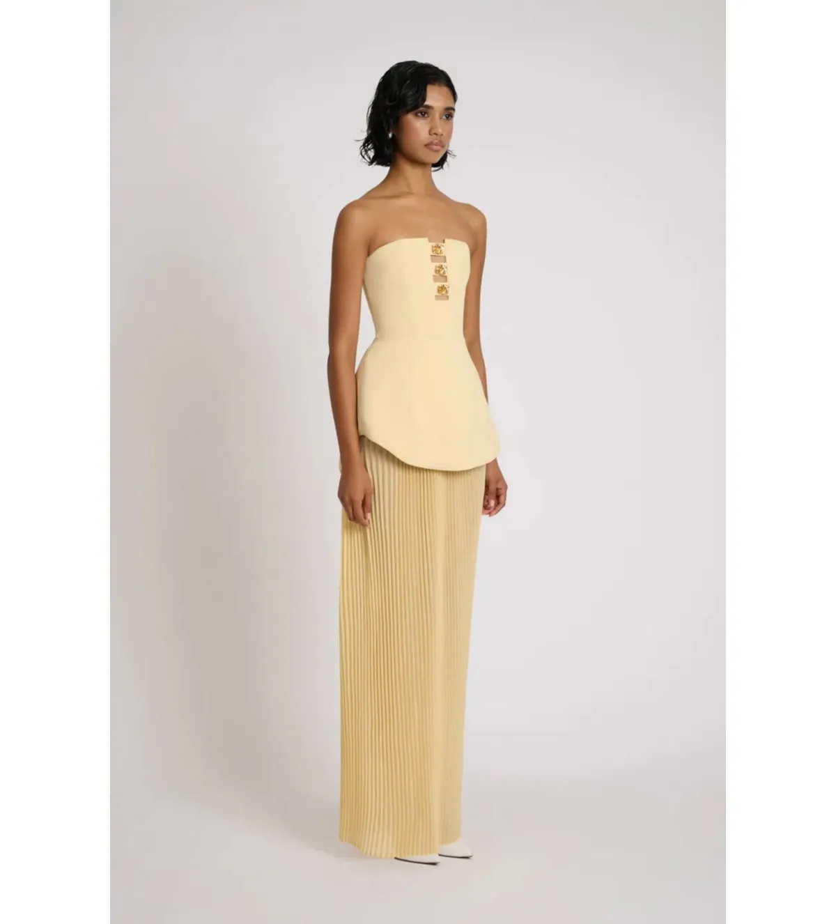 Eliya The Label Leo Maxi Dress Yellow Size M AU 10 - Image 3