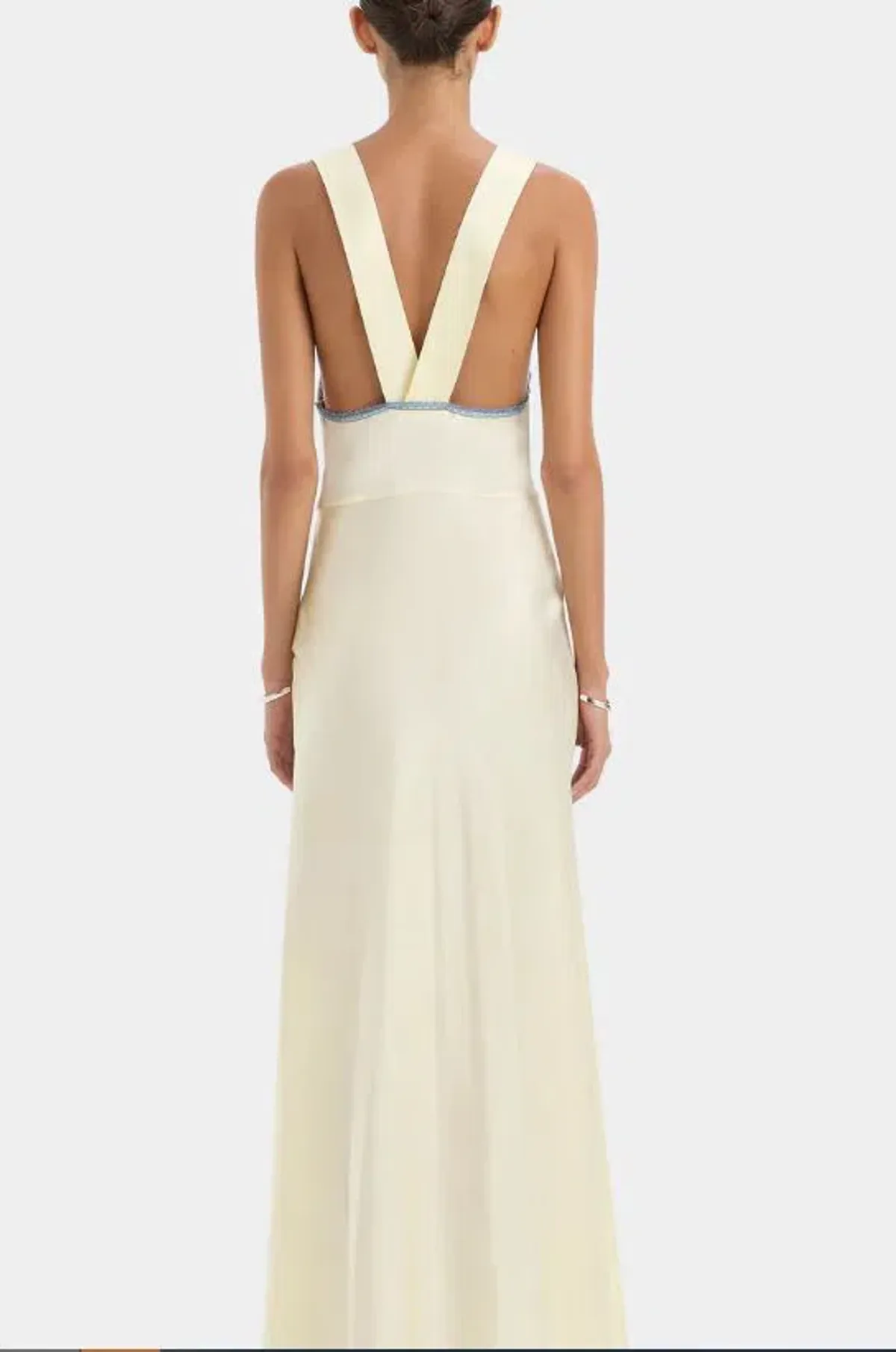 Sir Aries Cut Out Gown in Butter Size 8 - Image 3