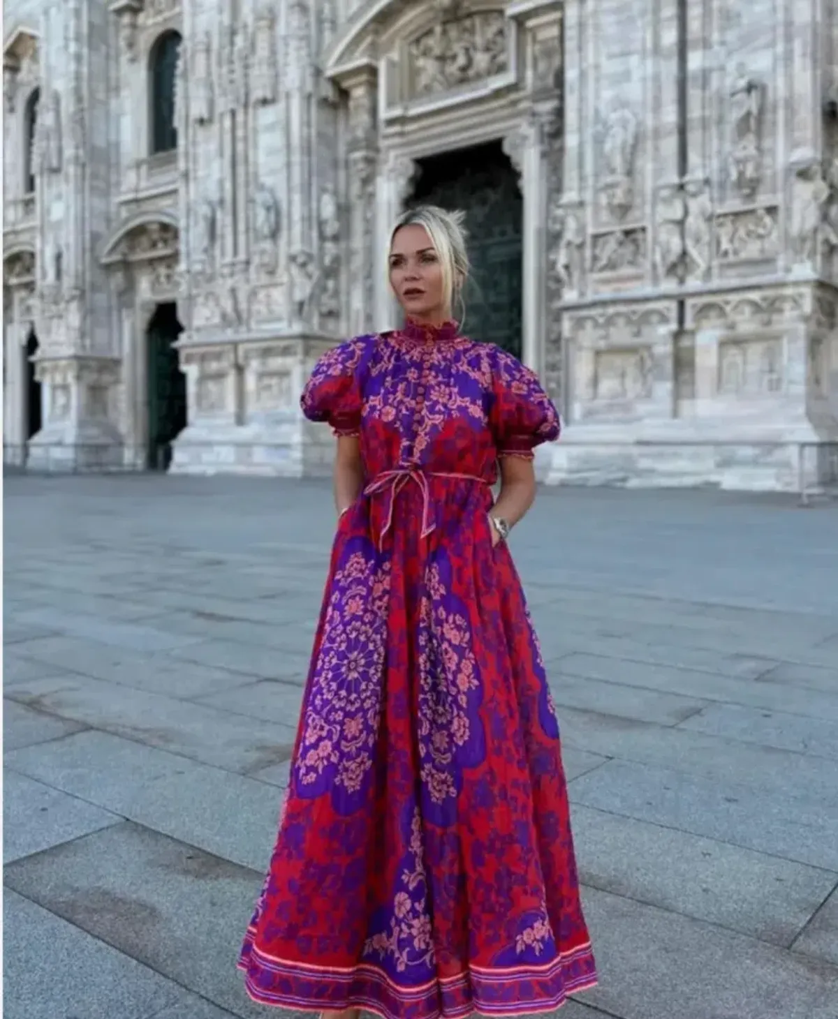 Zimmermann Raie Swing Maxi Dress in Multi Size 0 AU 8 - Image 3