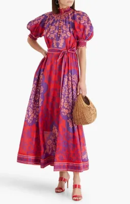 Zimmermann Raie Swing Maxi Dress in Multi Size 0 AU 8 for rent on The Volte - image 1