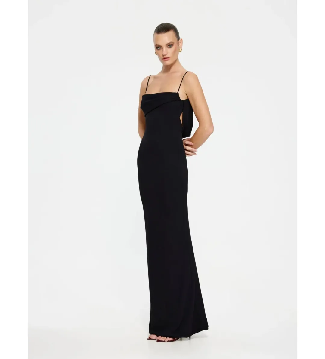 Effie Kats Havilland Gown in Black Size AU12 for rent on The Volte - main image