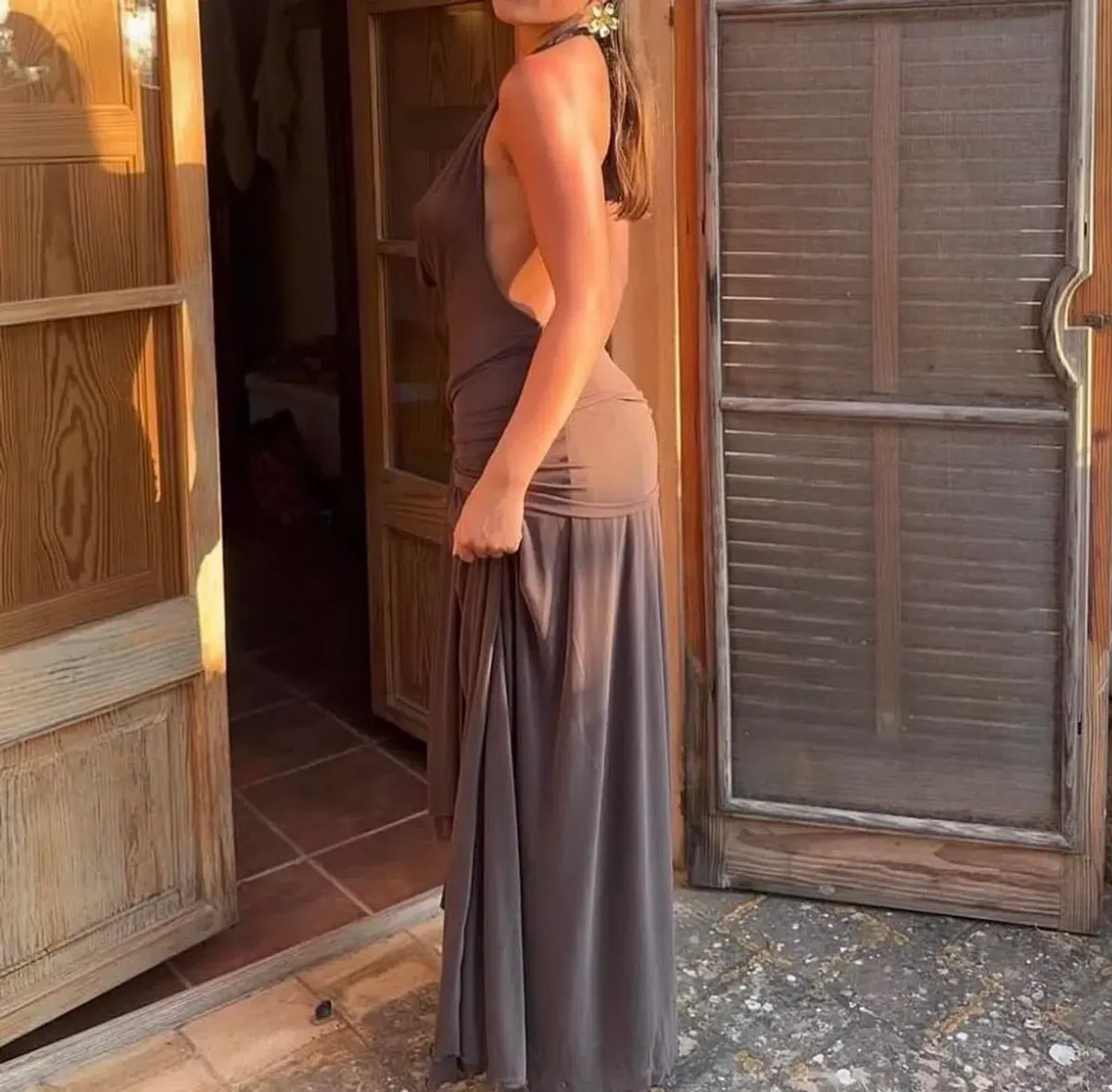 Lulu Souza Yōsei Dress In Brown - Image 2