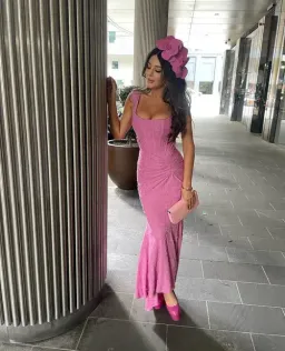 HOUSE OF CB Cesca Rose Pink Floral Maxi Dress Size XS for rent on The Volte - image 6