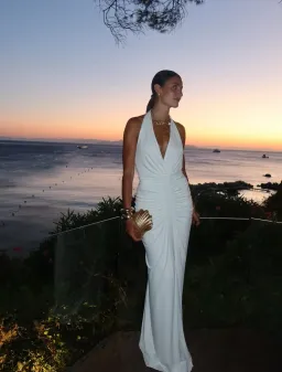Misha Venus gathered crupo maxi white size 4 for rent on The Volte - image 2