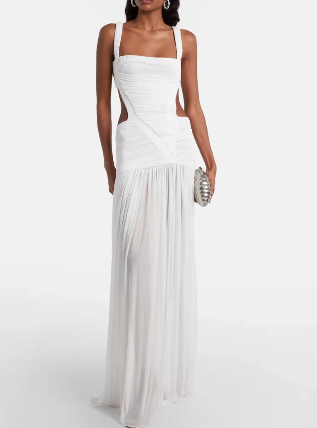 Christopher Esber Orion Separation Gown in White AU 6 for rent on The Volte - main image
