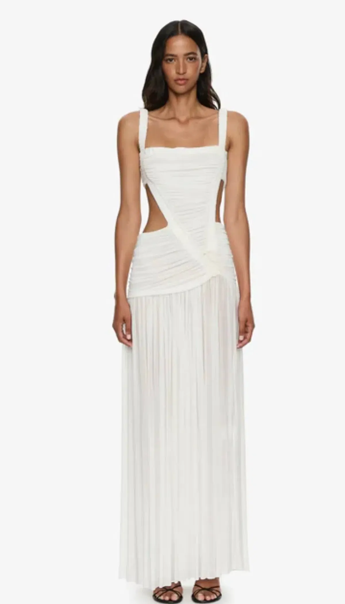 CHRISTOPHER ESBER ORION SEPARATION GOWN IN WHITE AU 8 for rent on The Volte - main image