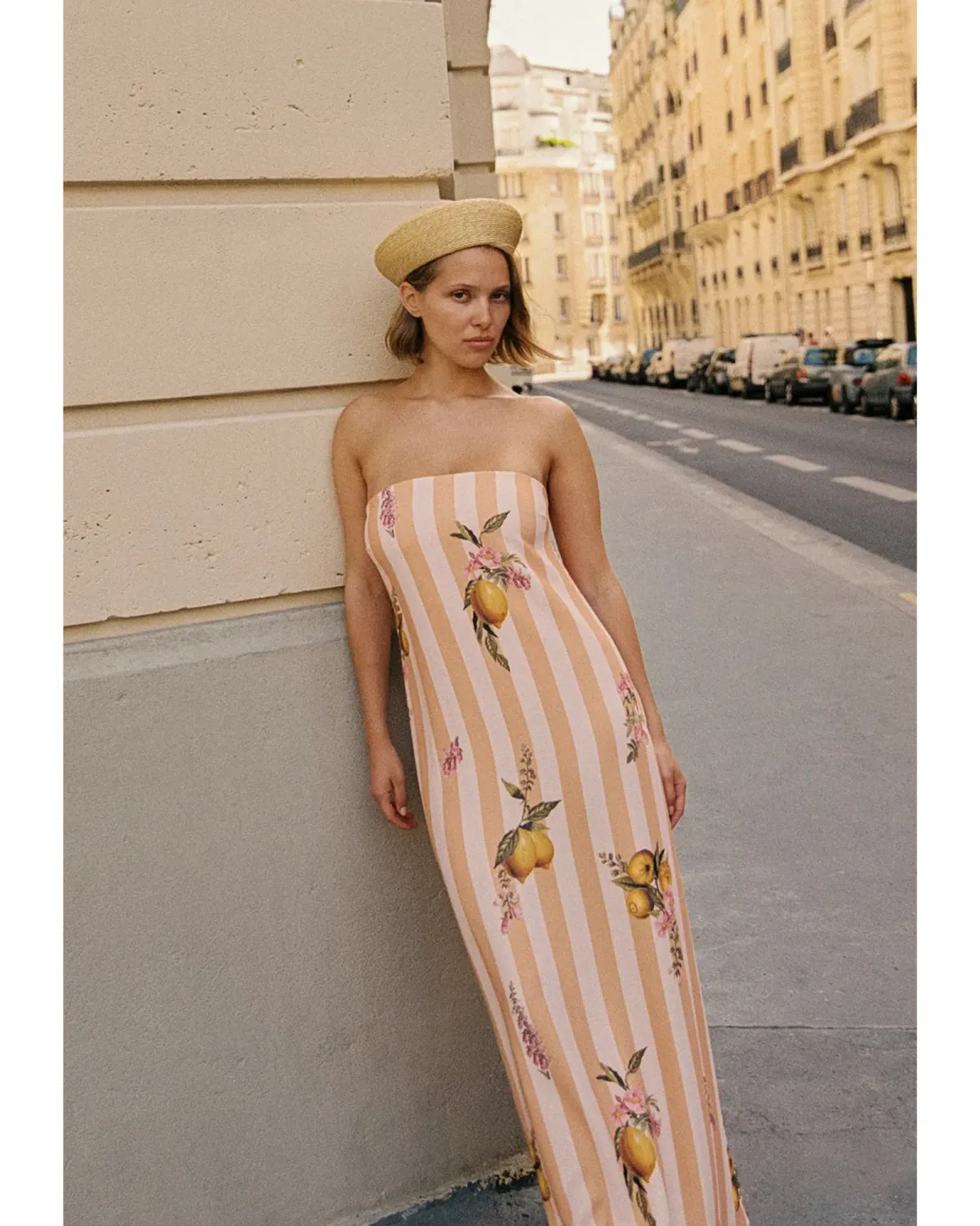 Palm Noosa Alessia Maxi Dress Citrus Stripe Size 12 - Image 1
