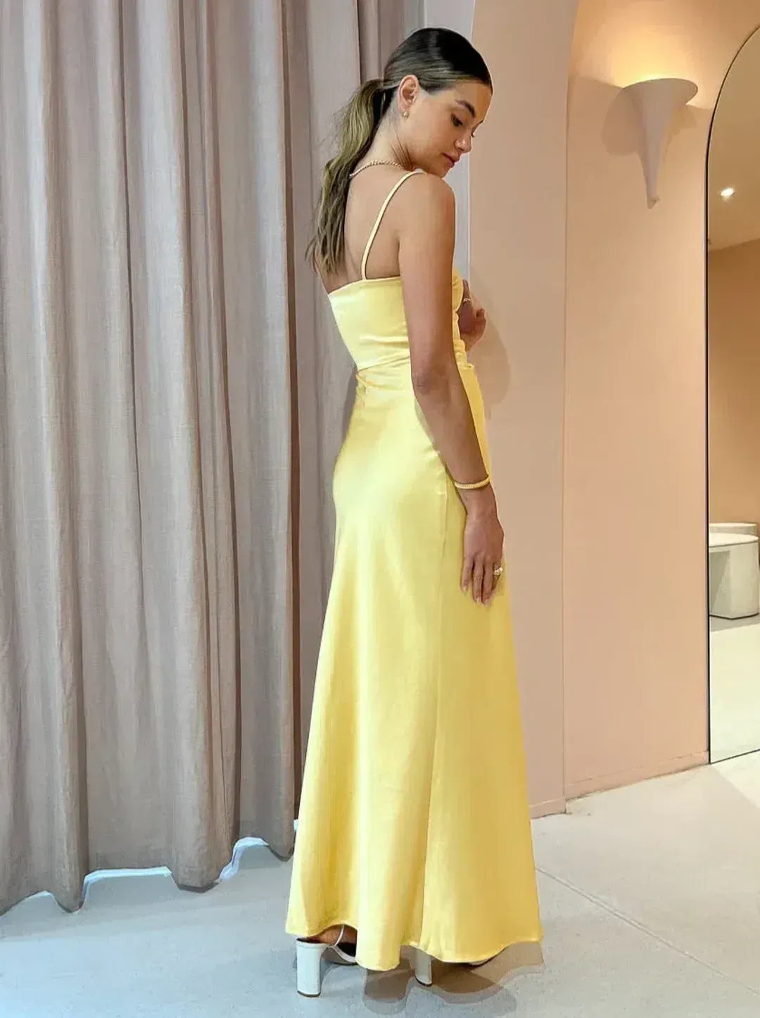 Bec & bridge Nadia maxi dress yellow size 6 for rent on The Volte - main image