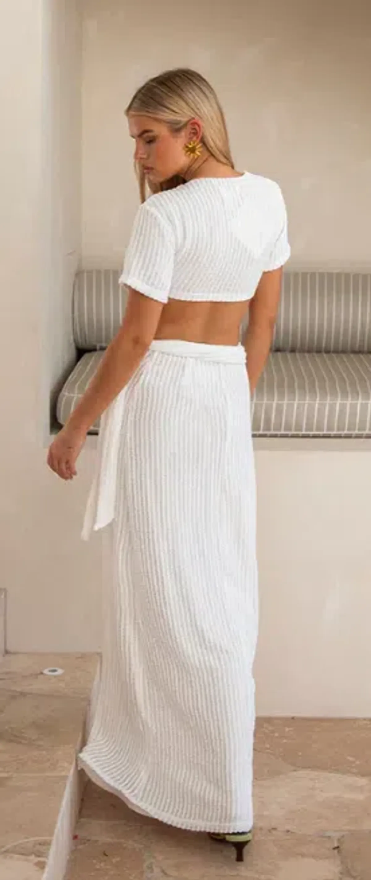SABO Florence Skirt full length white size XS - Image 2
