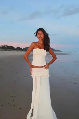 Ance Gria Jude Set Top and Skirt in Ivory Size M / AU 10 for rent on The Volte - image 9