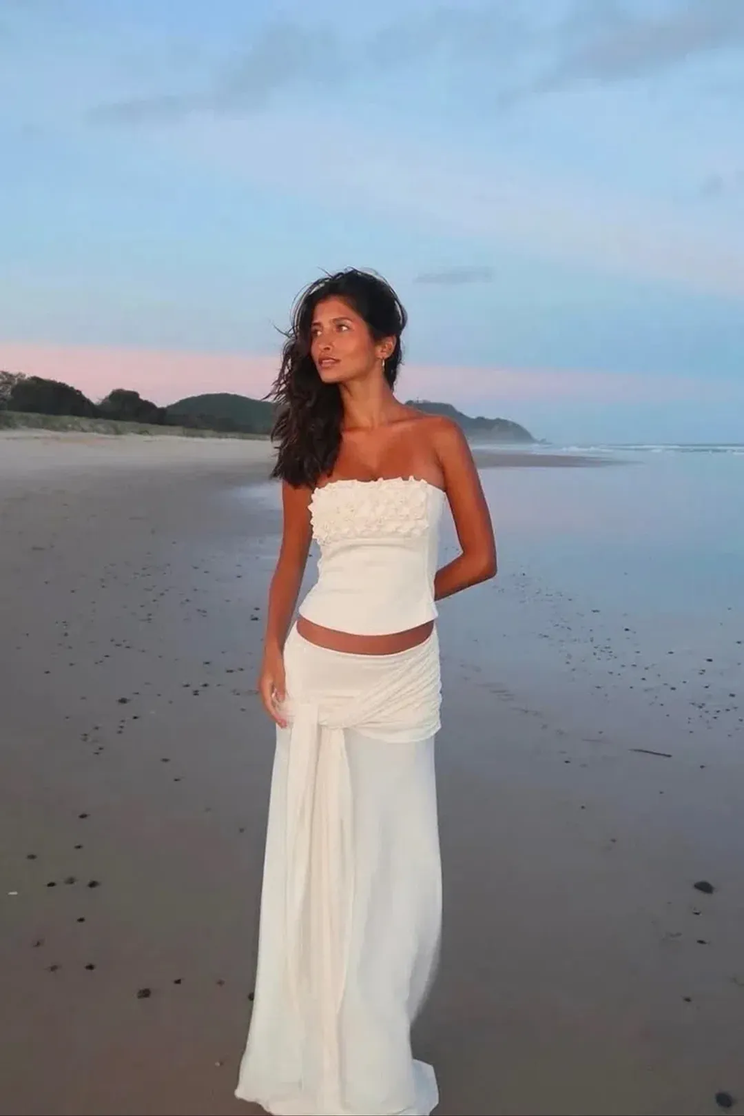 Ance Gria Jude Set Top and Skirt in Ivory Size M / AU 10 for rent on The Volte - main image