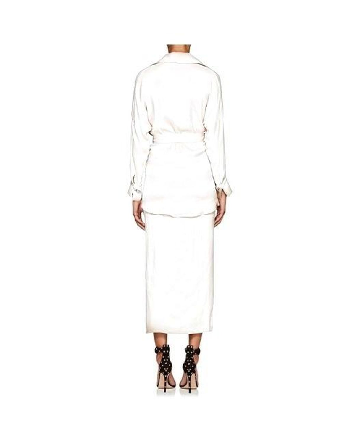 Manning Cartell Twill Wrap MIDI Shirt dress Size 6 - Image 3