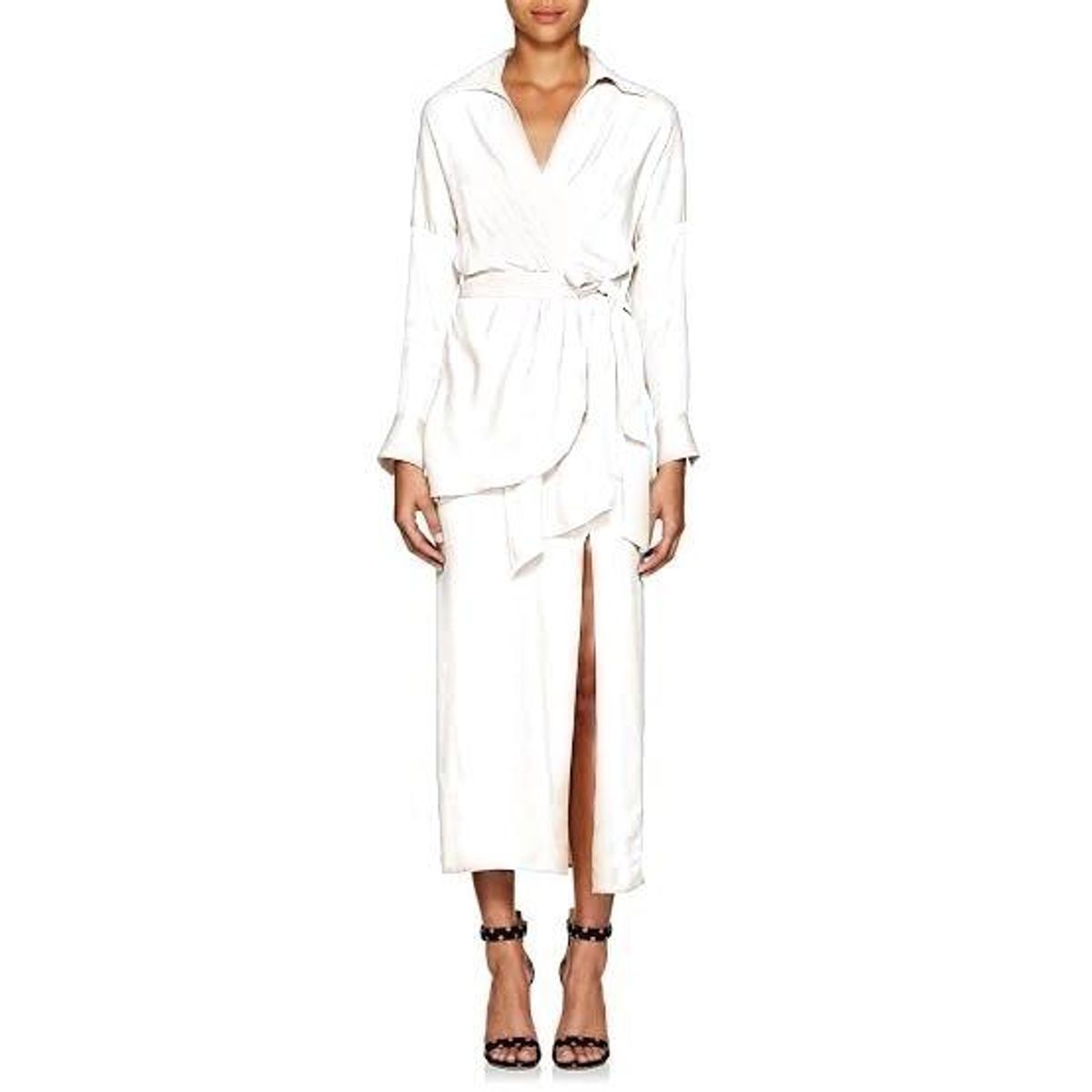 Manning Cartell Twill Wrap MIDI Shirt dress Size 6 - Image 1