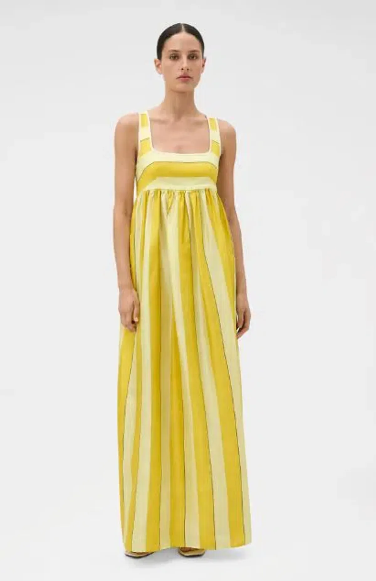 Oroton Slub Silk Striped Sundress Size 10 - Image 3