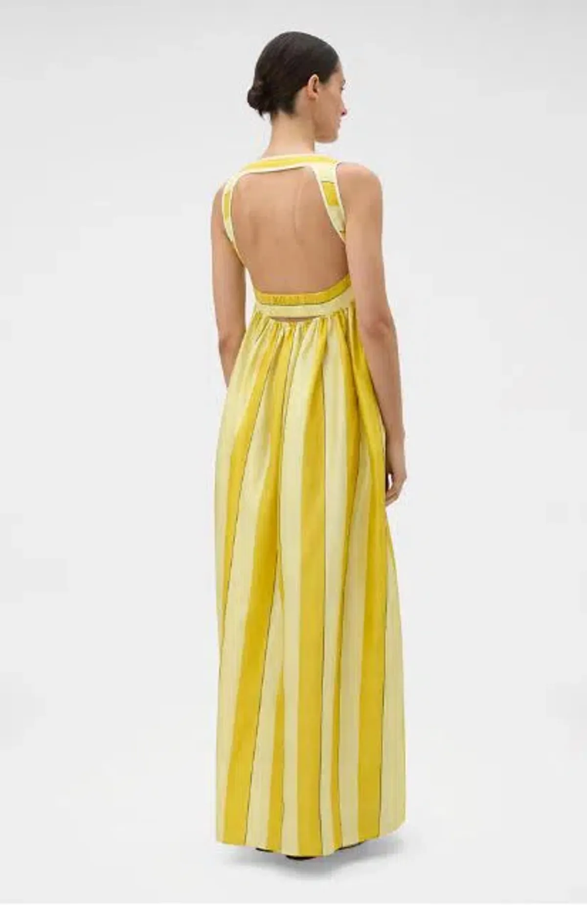 Oroton Slub Silk Striped Sundress Size 10 - Image 2