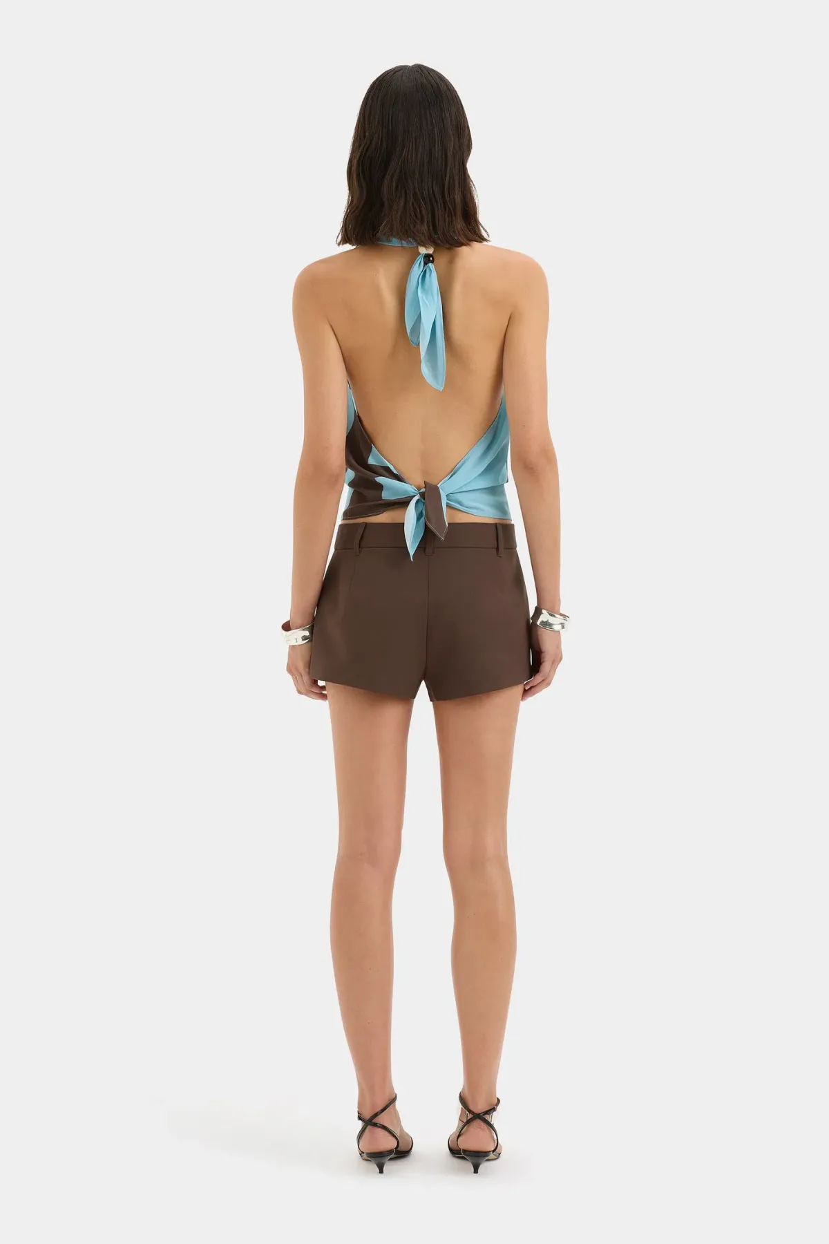 SIR THE LABEL RIOJA HALTER SCARF TOP - Image 5