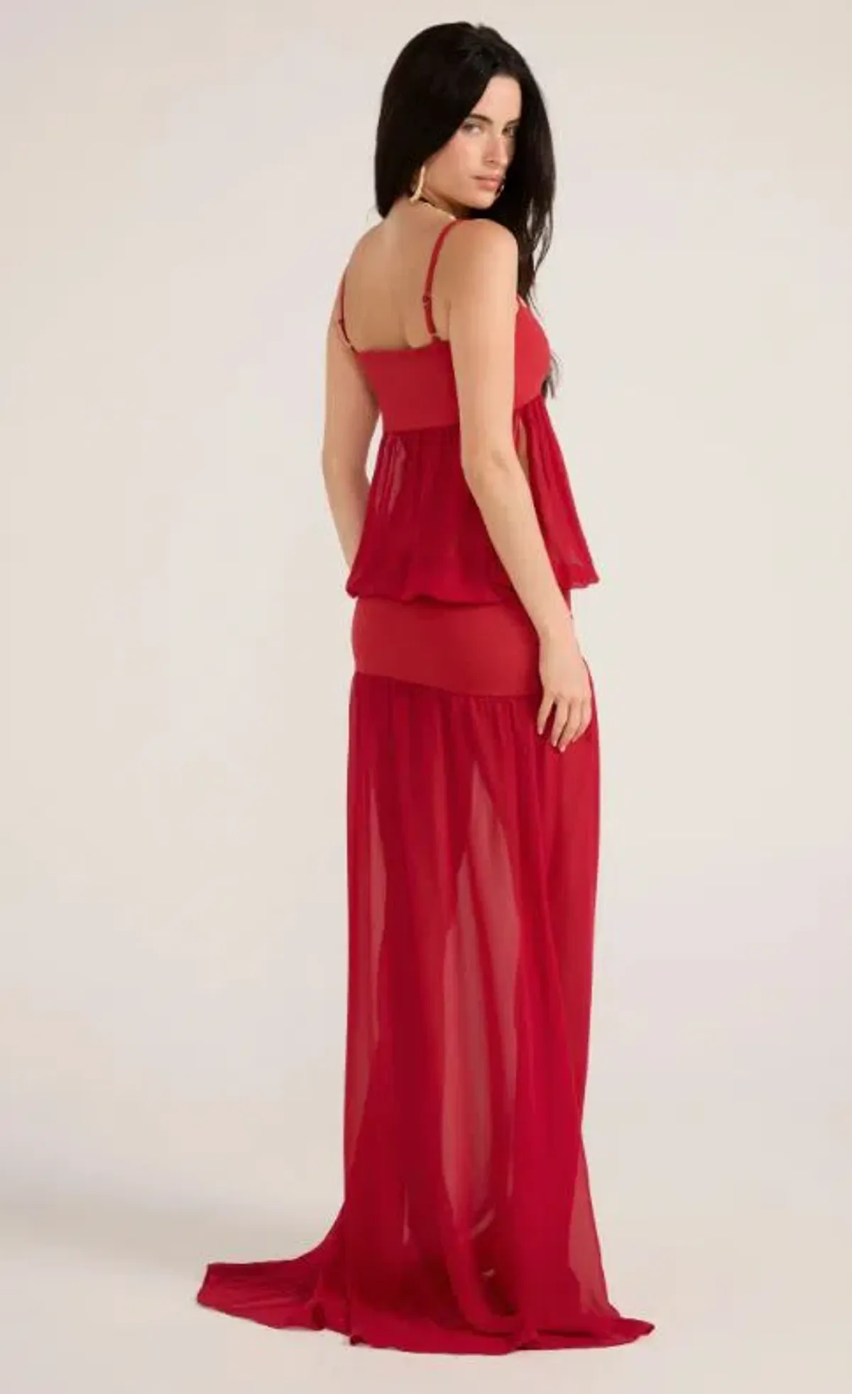 Ance Gria Romeo Gown in Red Size 8 - Image 2