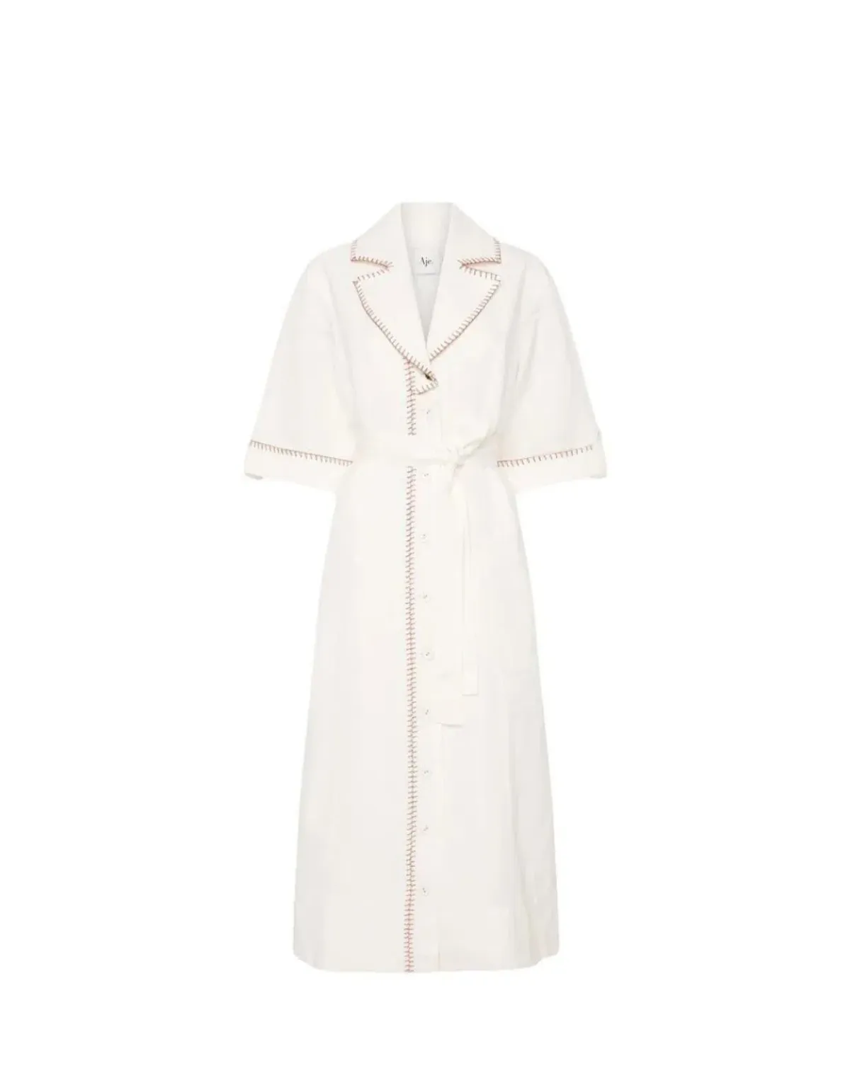 Aje White Shirt Dress Size 14 for rent on The Volte - main image