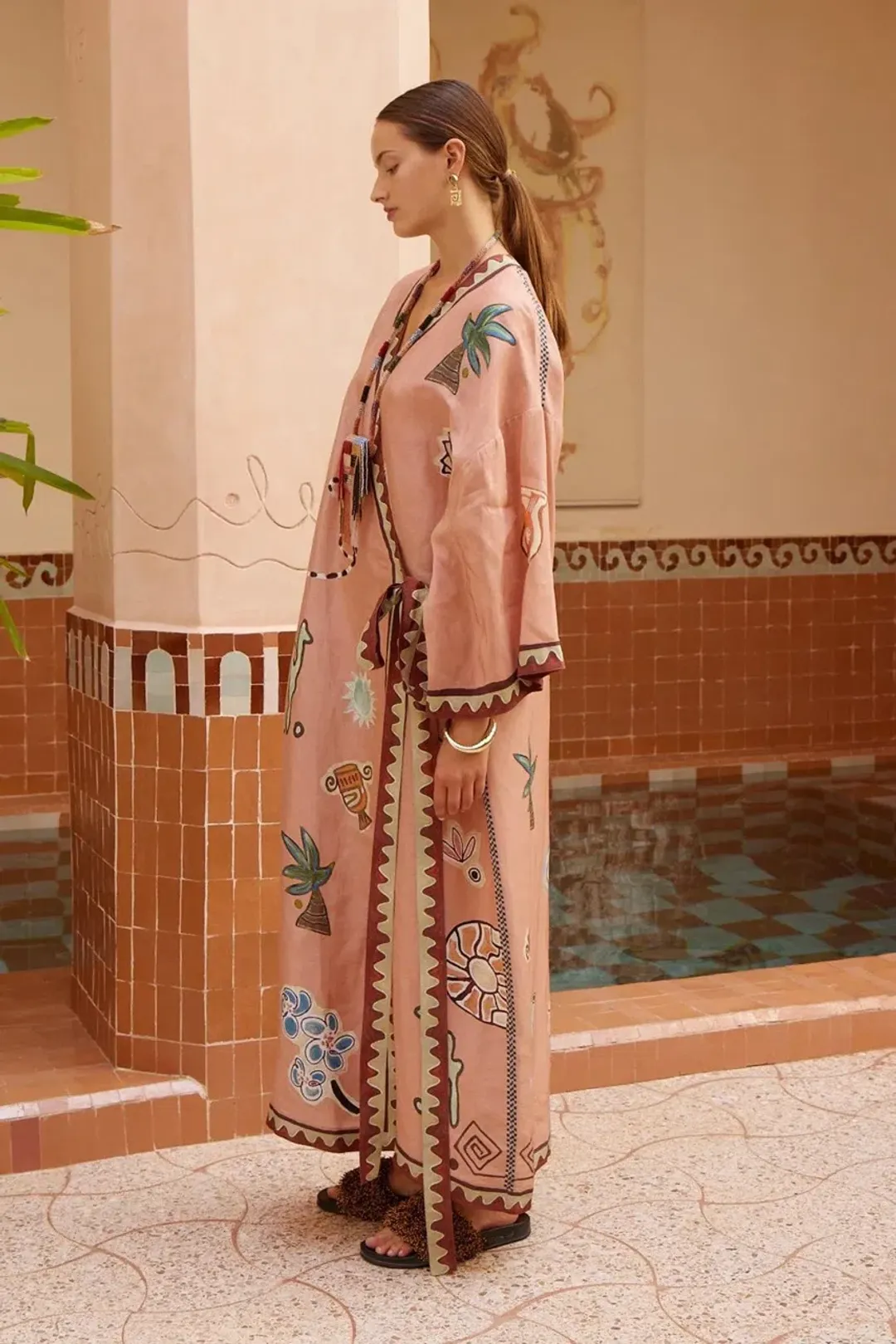 Alemais LAURENCE WRAP MIDI DRESS Size 10 for rent on The Volte - main image