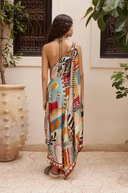 Alemais MICHELLE SCARF SILK MIDI DRESS Size 12 for rent on The Volte - image 3