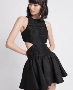 AJE INTROSPECT CUT OUT MINI DRESS BLACK SIZE AU 14 for rent on The Volte - image 1