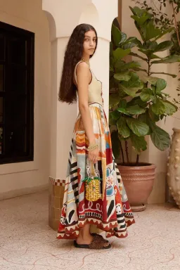 Alemais MICHELLE SQUARE NECK MIDI DRESS Size 6 for rent on The Volte - image 2
